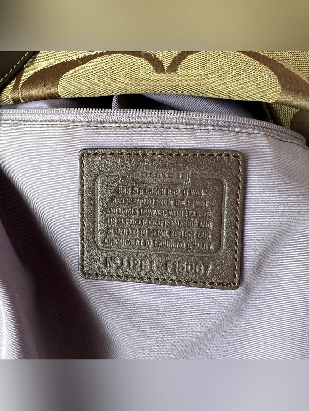 Coach Signature Hobo Shoulder / Crossbody Bag